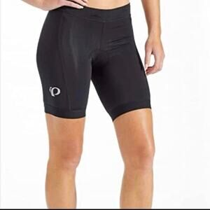 PEARL IZUMI BIKER SHORT CYCLING PADDED BIG IMPACT SZ M BLACK REFLECTIVE LOGO